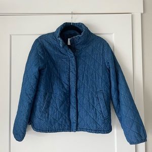 Quilted jean jacket